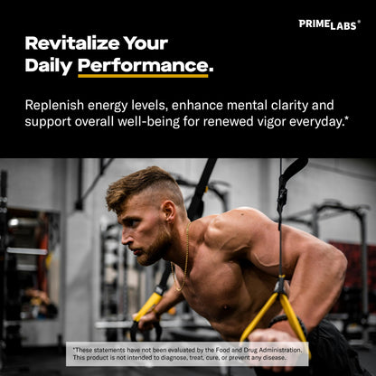 Supplement facts label on Prime Labs Tongkat Ali bottle