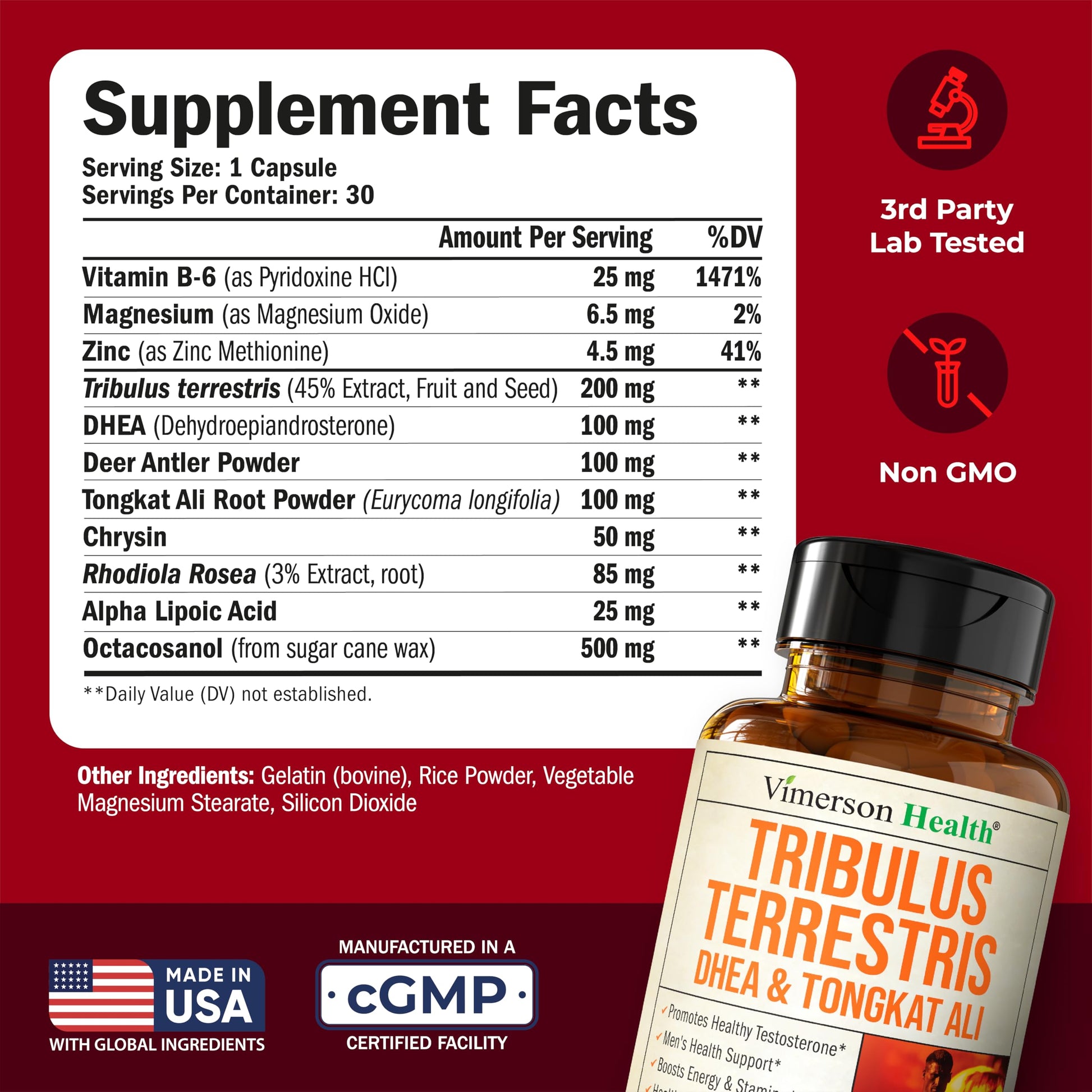 Vimerson Health 30 capsules bottle side profile