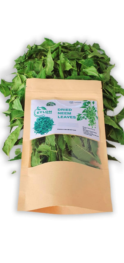 Ceylon Twins Naturally Grown Dried Neem Tea Leaves Resealable Pouch