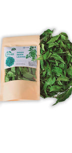 Ceylon Twins Naturally Grown Dried Neem Tea Leaves Close Up Texture