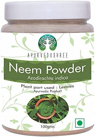 Ayurvedashree Pure Neem Leaf Powder mixed in bowl for DIY face pack