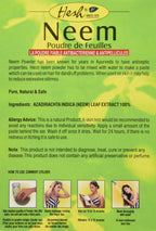 Pure Ayurvedic Hesh Neem Powder packaging details