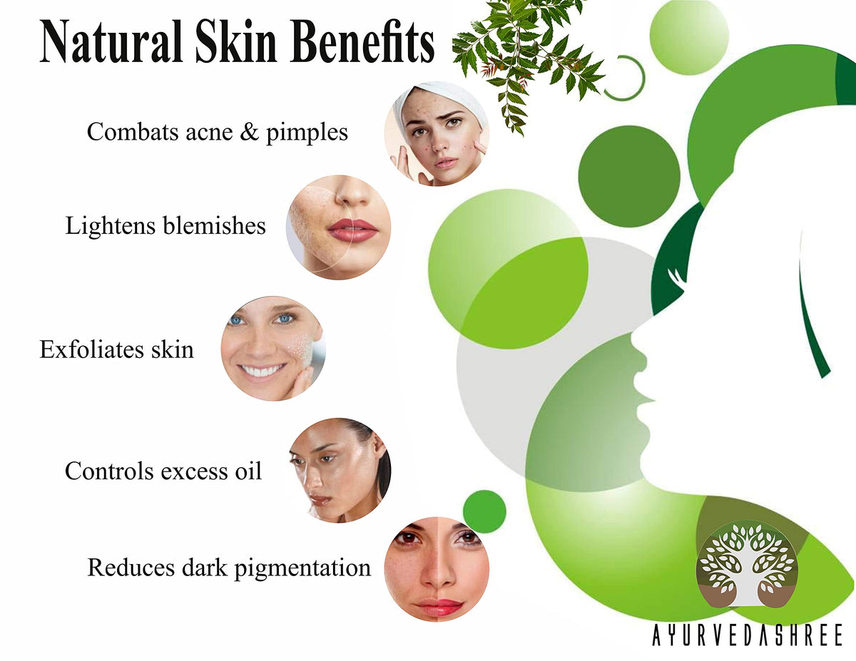 Ayurvedashree Pure Neem Leaf Powder with rose water and aloe vera
