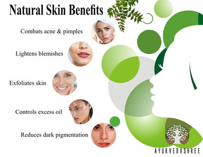Ayurvedashree Pure Neem Leaf Powder with rose water and aloe vera