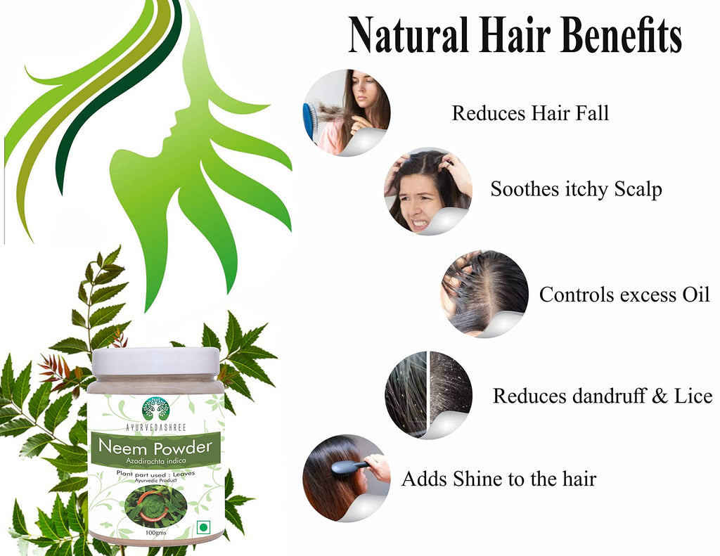 Ayurvedashree Pure Neem Leaf Powder natural organic certification badge