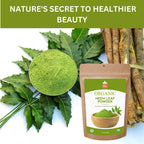 Organic neem powder pouch and measuring spoon
