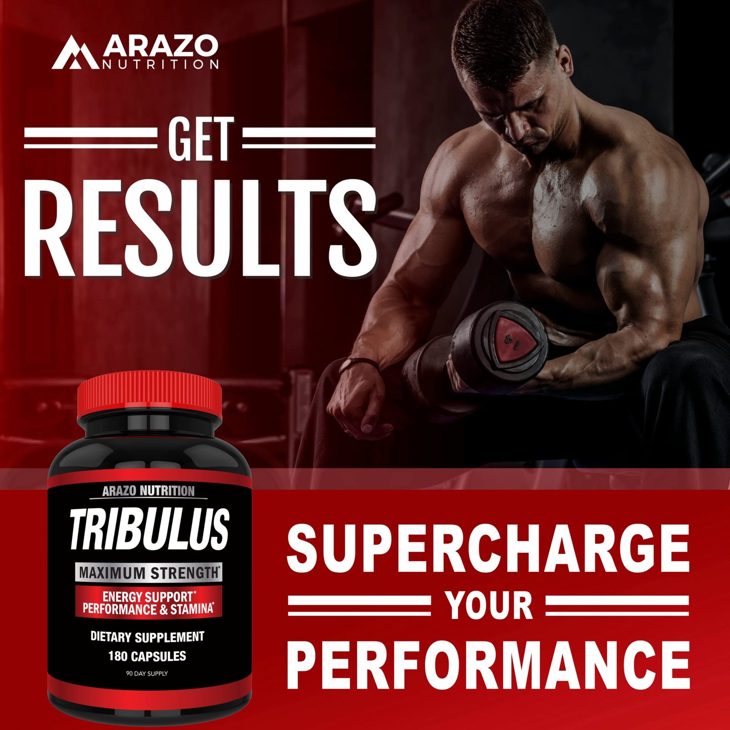 Arazo Nutrition Tribulus 1500mg supplement energy booster