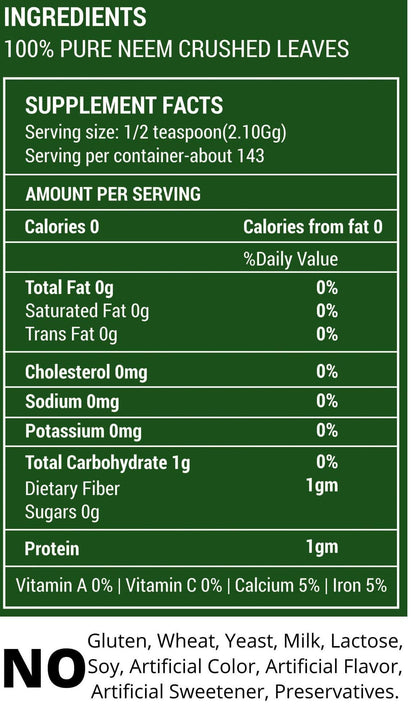Herbsindia Crushed Neem Leaves measuring spoon