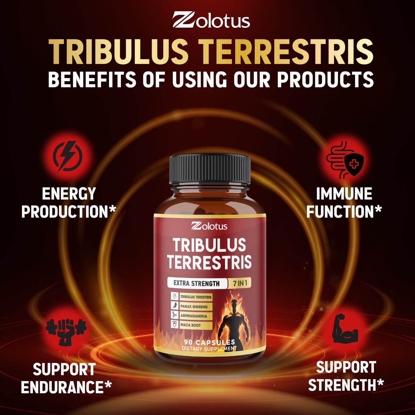 Zolotus premium herbal vitality formula bottle