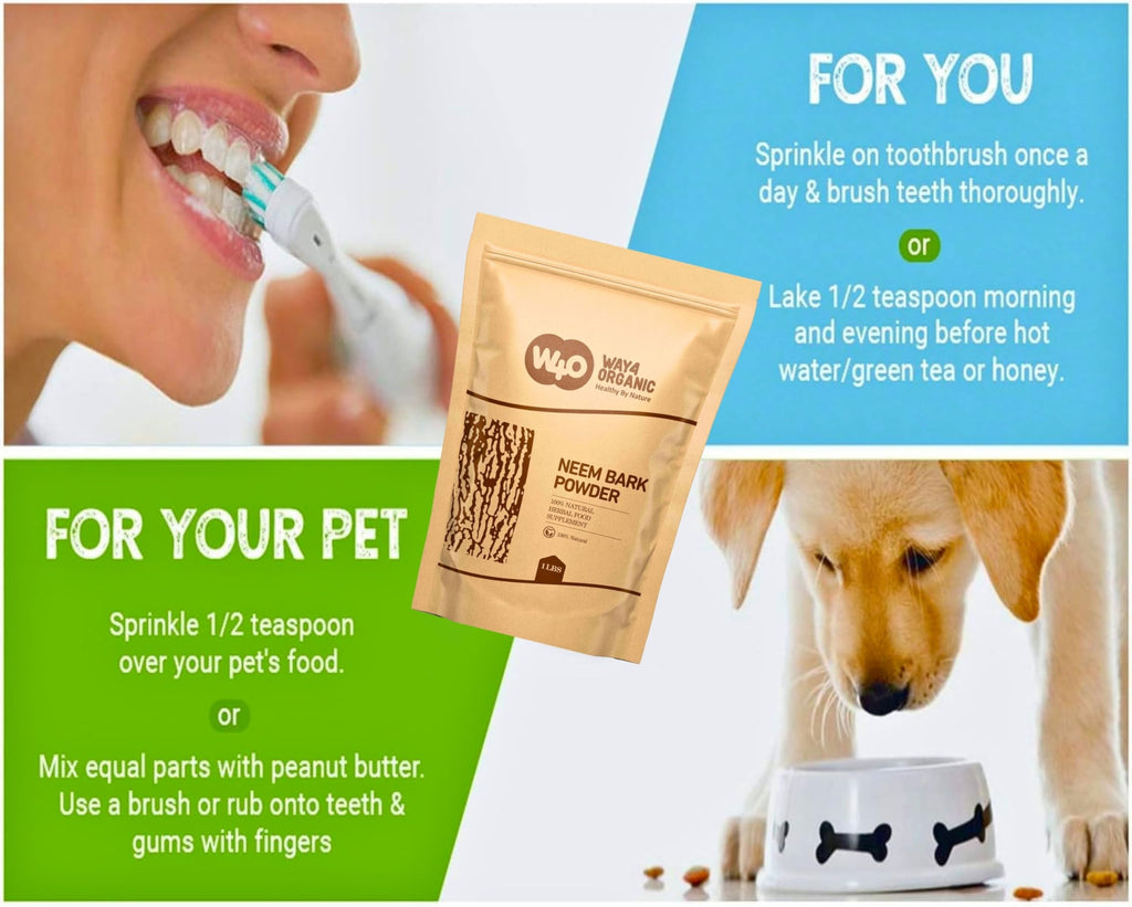 Way4Organic Neem Bark Powder detox tea preparation