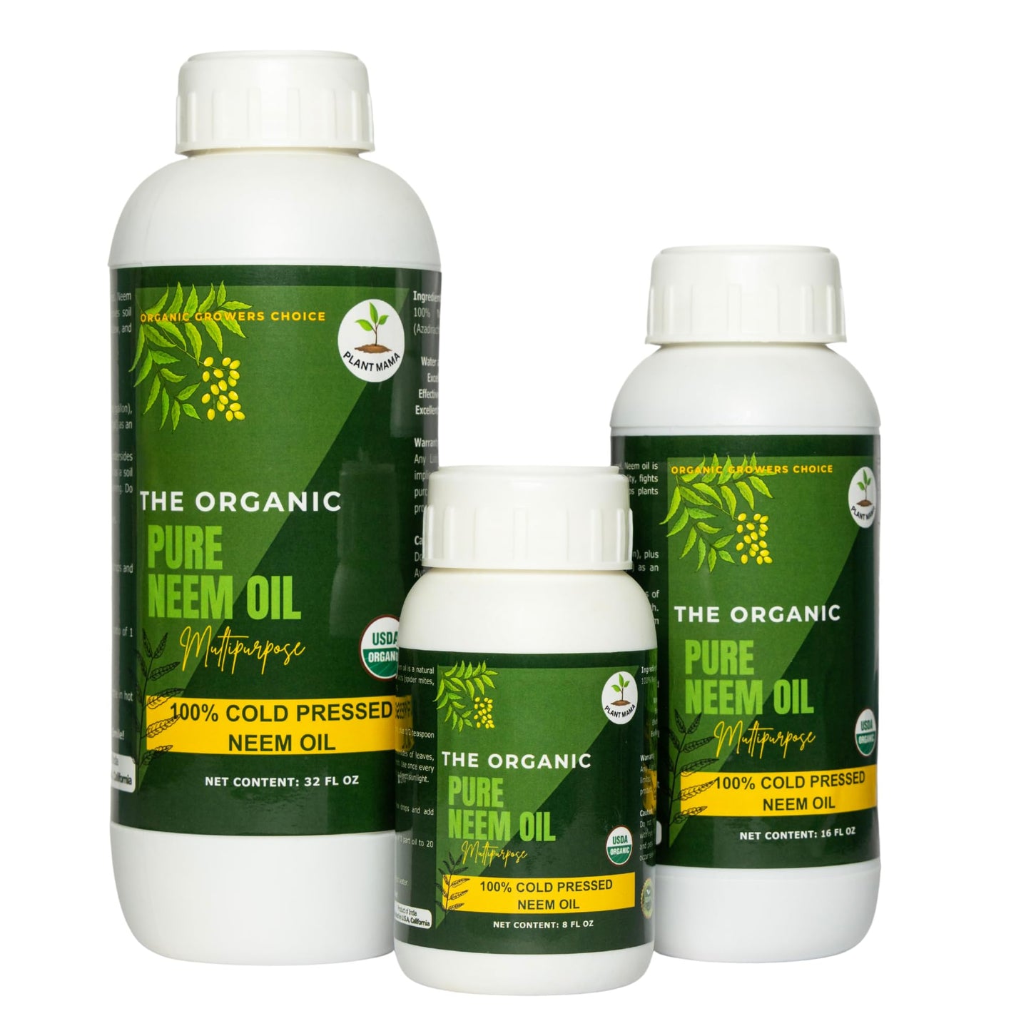 Plant Mama Organic Cold Pressed Neem Oil for organic gardening