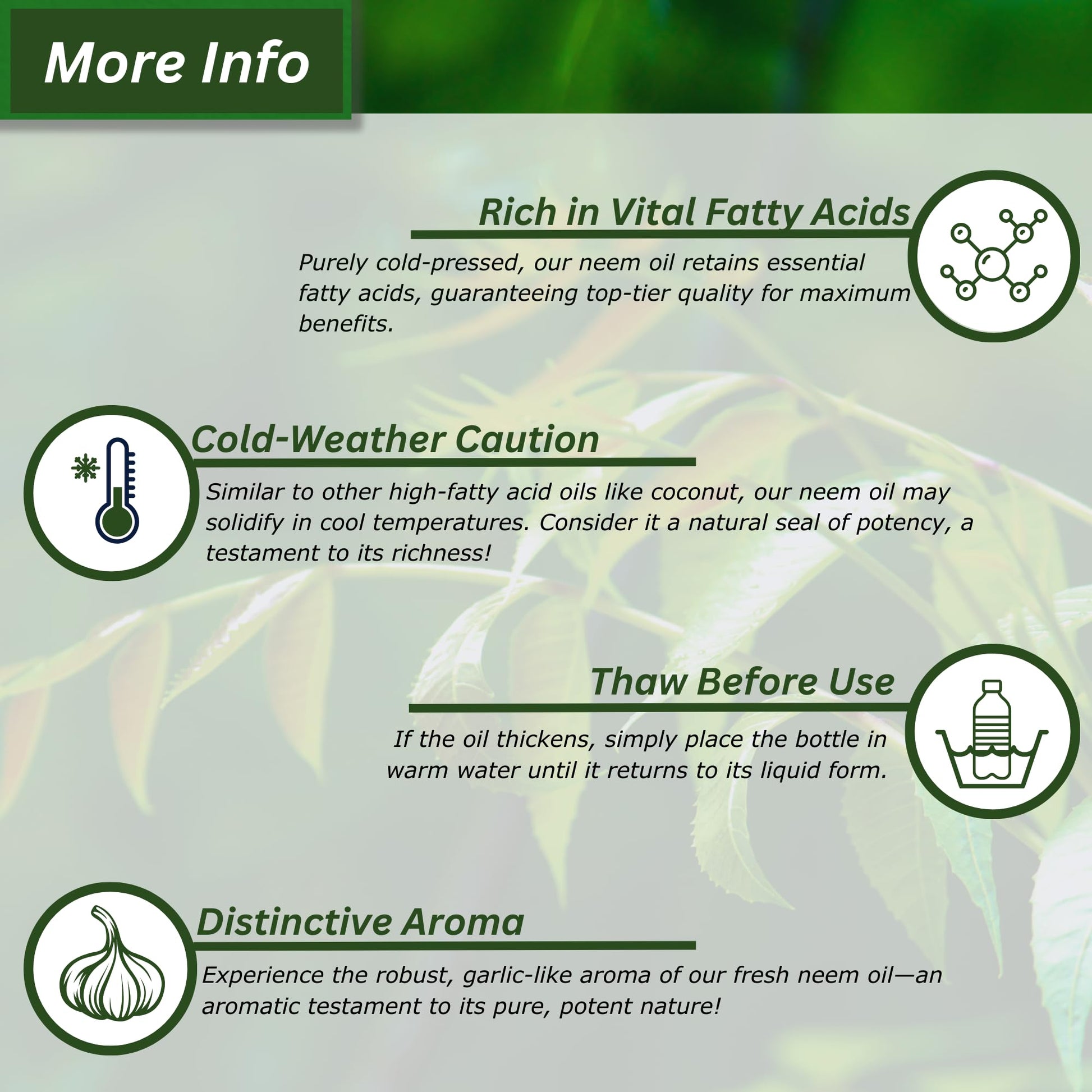 Plant Mama Organic Cold Pressed Neem Oil size reference in hand