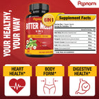 Papnami Organic Bitter Melon Extract Capsules supplement facts label