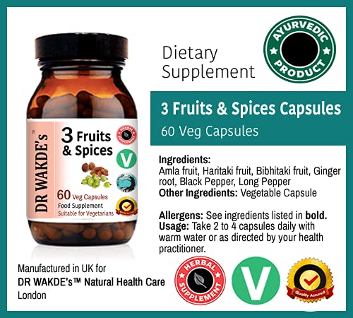 Dr Wakde's 3 Fruits And Spices Triphala And Trikatu Blend