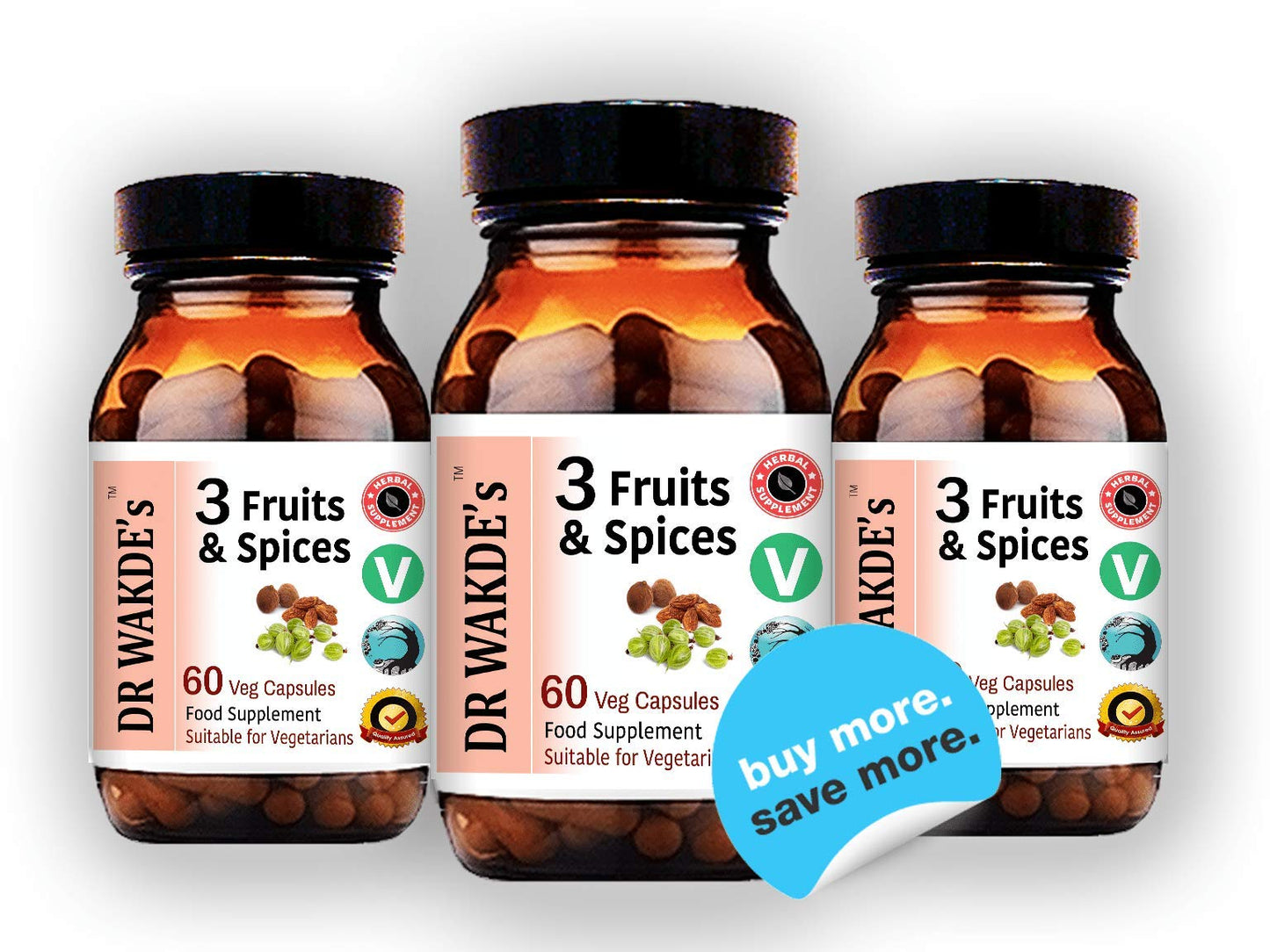 Dr Wakde's 3 Fruits And Spices Authentic Ayurvedic Health Product