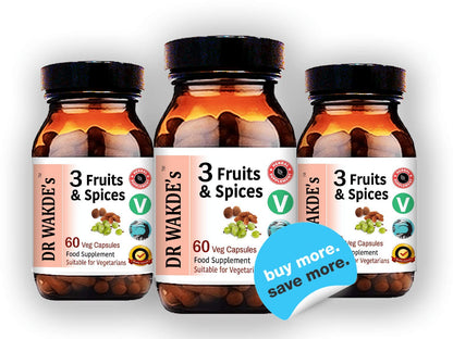 Dr Wakde's 3 Fruits And Spices Authentic Ayurvedic Health Product