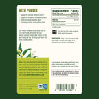 Banyan Botanicals Organic Neem Powder powder texture in spoon