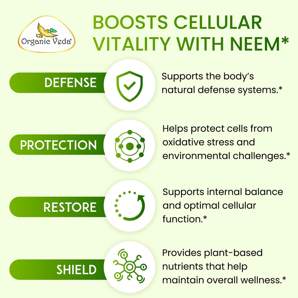Organic Veda Neem Triple Complex herbal supplement benefits