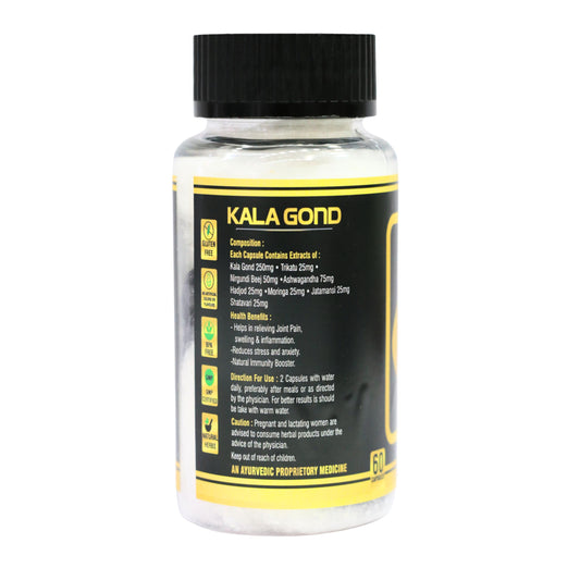 Daerveda Dev Ayurveda Kala Gond and Jatamansi supplement bottle
