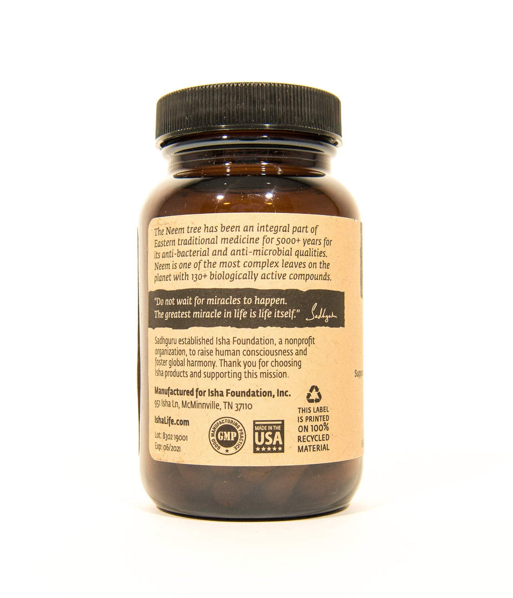 Isha Organic Neem Leaf Imported Immunity Booster Packaging
