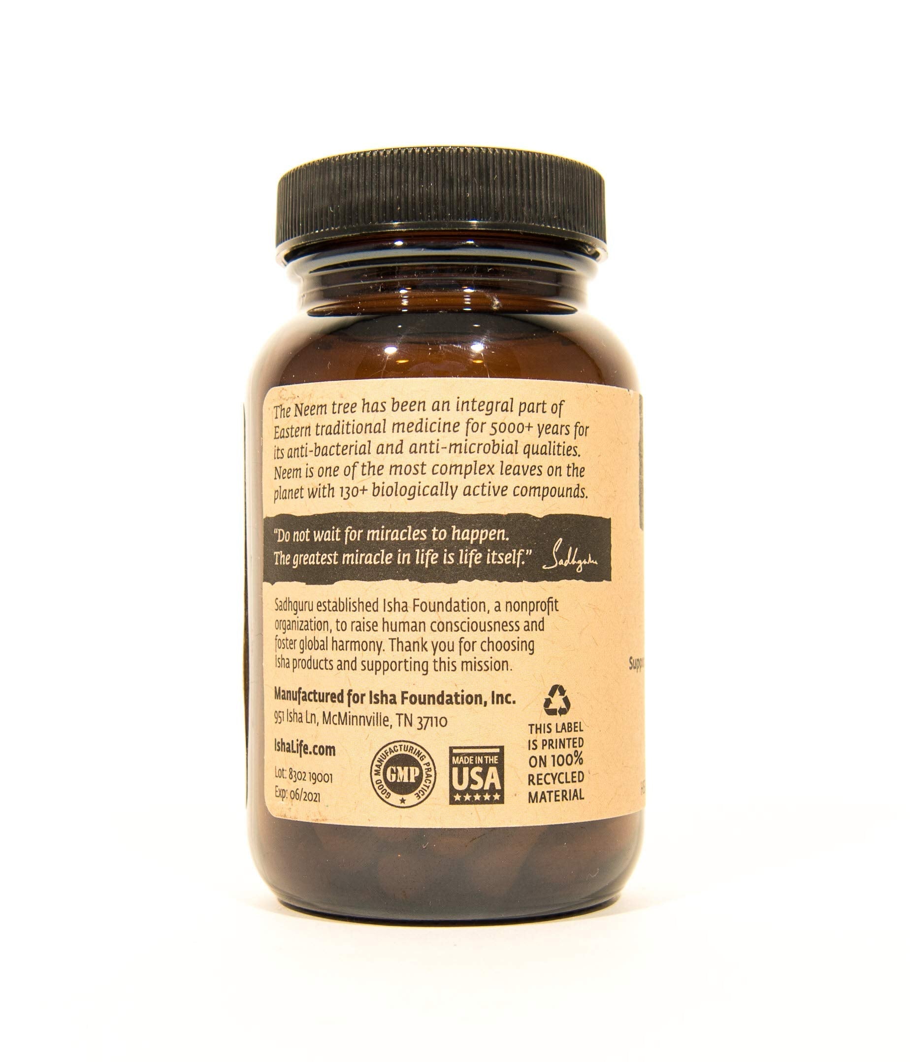 Isha Organic Neem Leaf Imported Immunity Booster Packaging