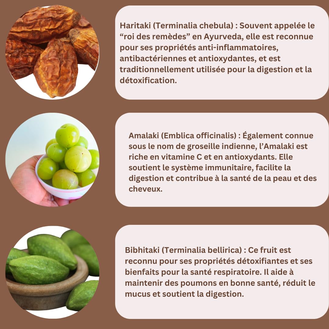 Authentic mGanna triphala powder 227 grams package for immunity boost