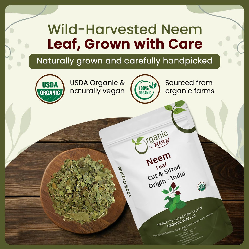 Premium Cut And Sifted Dried Neem Leaves Texture