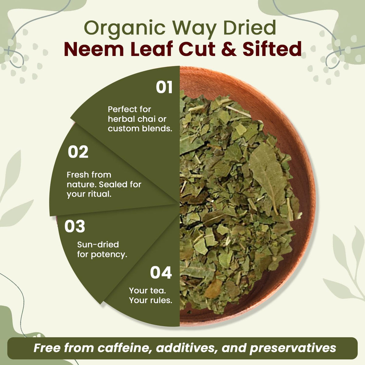 Organic Leaf Botanical For DIY Skincare Application