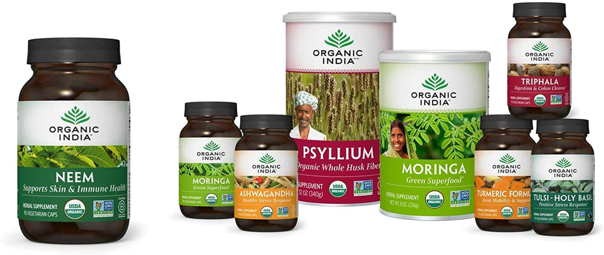 Organic India Neem premium whole herb sourcing details