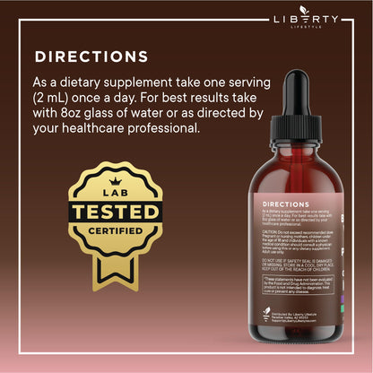 Liberty Lifestyle Defend Wormwood and Black Walnut Liquid Drops lifestyle flat lay