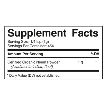 Vitamatic organic herbal powder packaging details