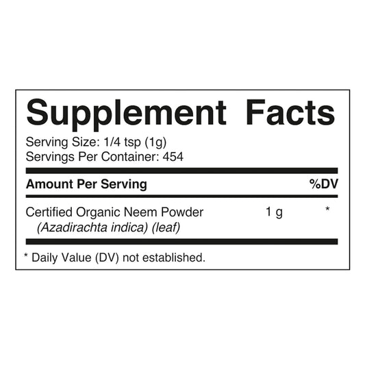 Vitamatic organic herbal powder packaging details