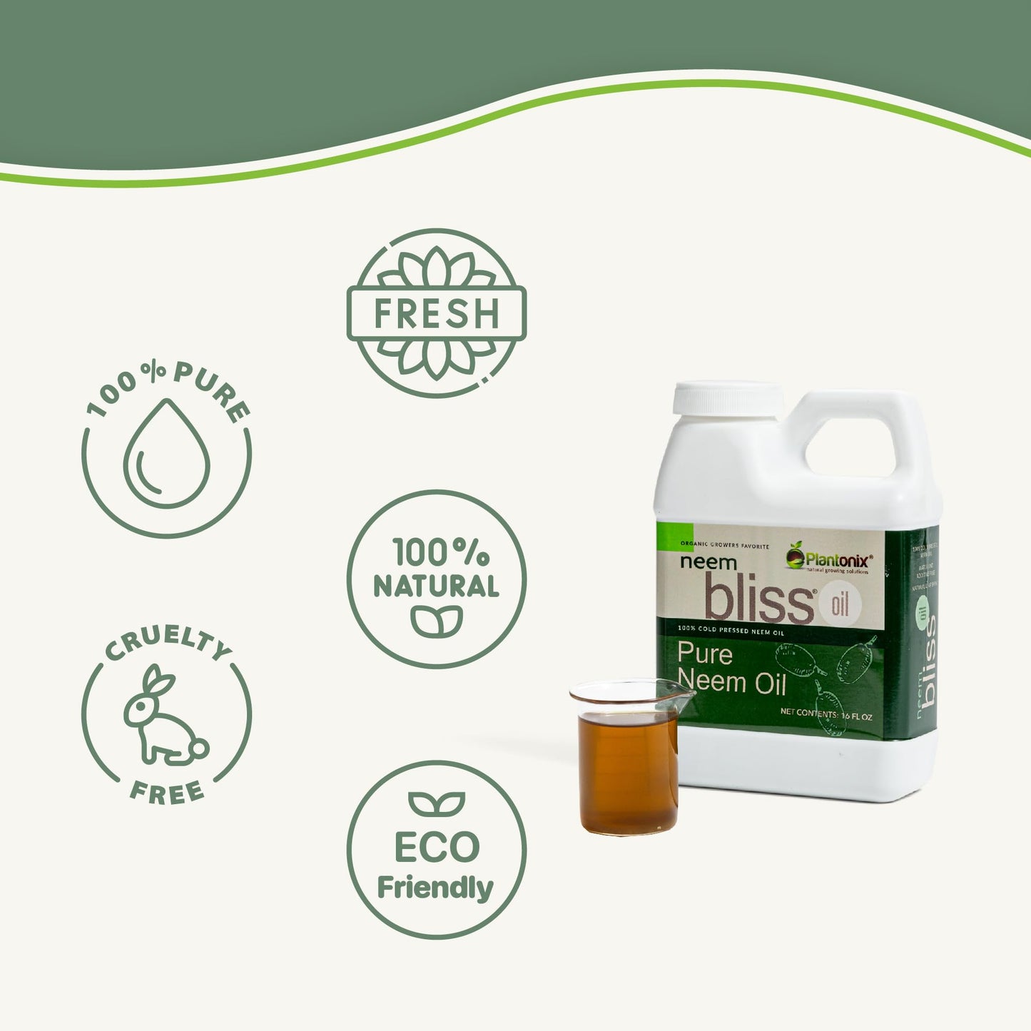 Plantonix Neem Bliss pure unrefined cold pressed oil texture