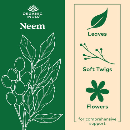 USDA organic and vegan certified neem leaf herbal supplement