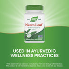 Nature's Way Neem Leaf vegan capsules close up
