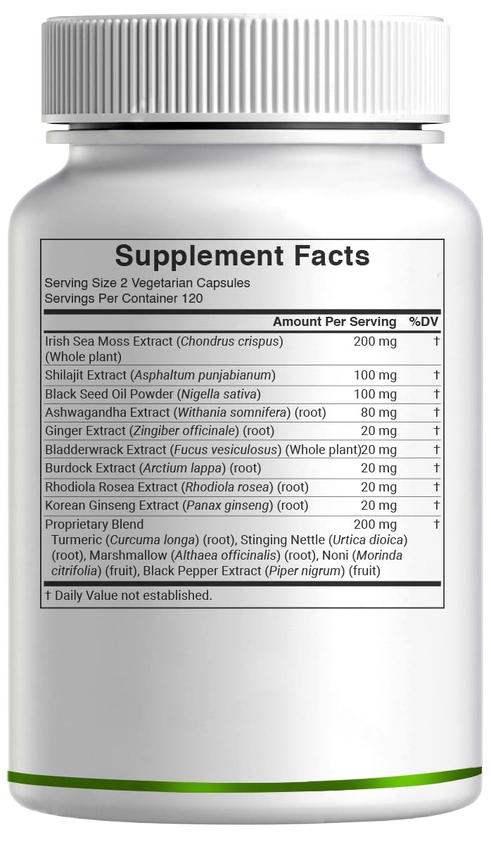 Deal Supplement Irish Sea Moss daily wellness supplement