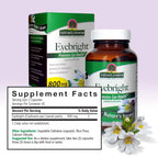 Side view of Nature's Answer Eyebright 800mg capsules bottle