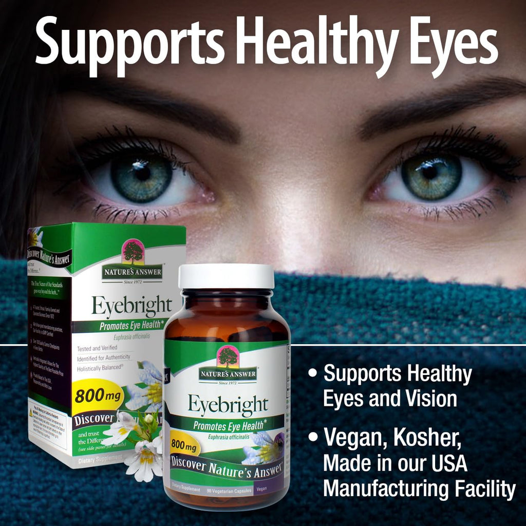 Nature's Answer Eyebright vegetarian capsules health supplement