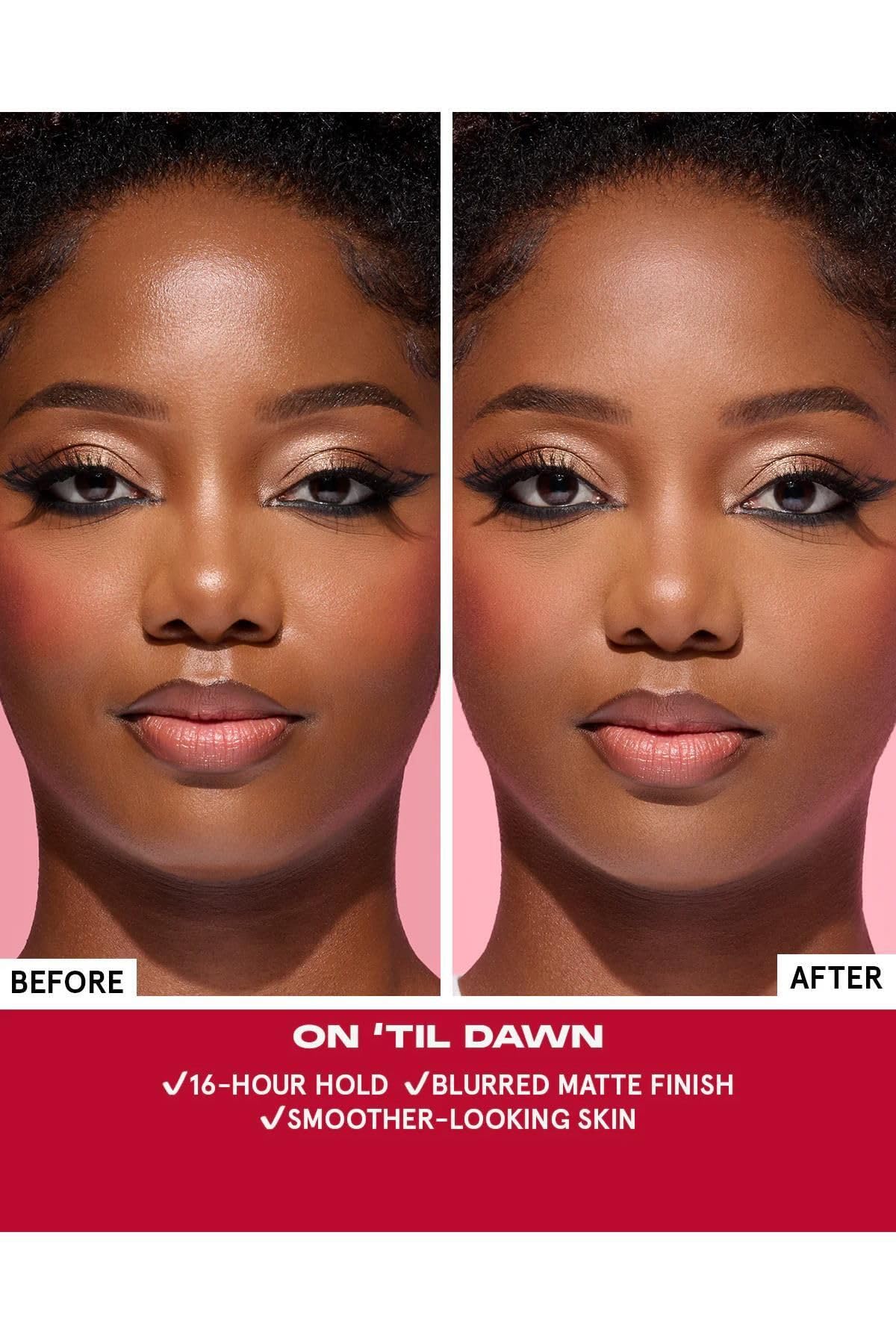 Travel size 1 ounce canister of One Size On Til Dawn setting spray