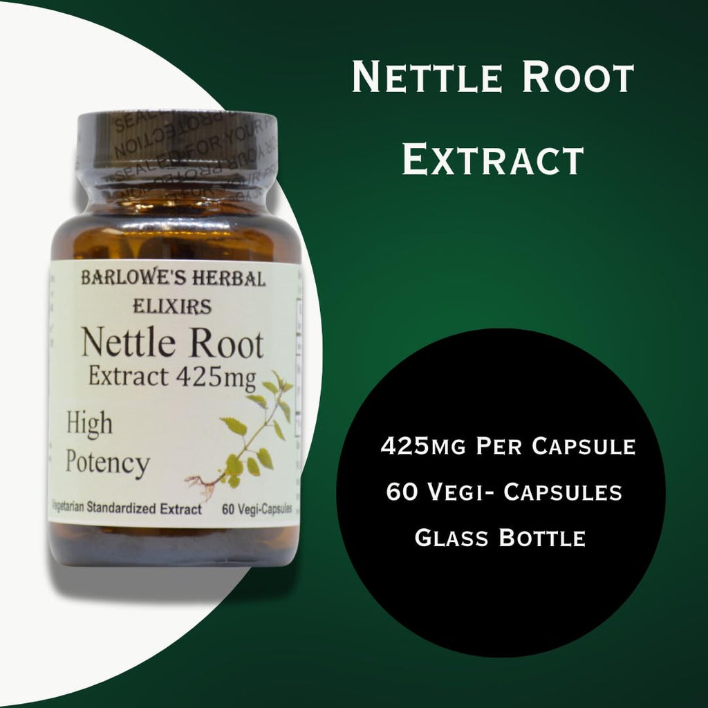Barlowe's Herbal Elixirs 425mg vegan capsule bottle side profile