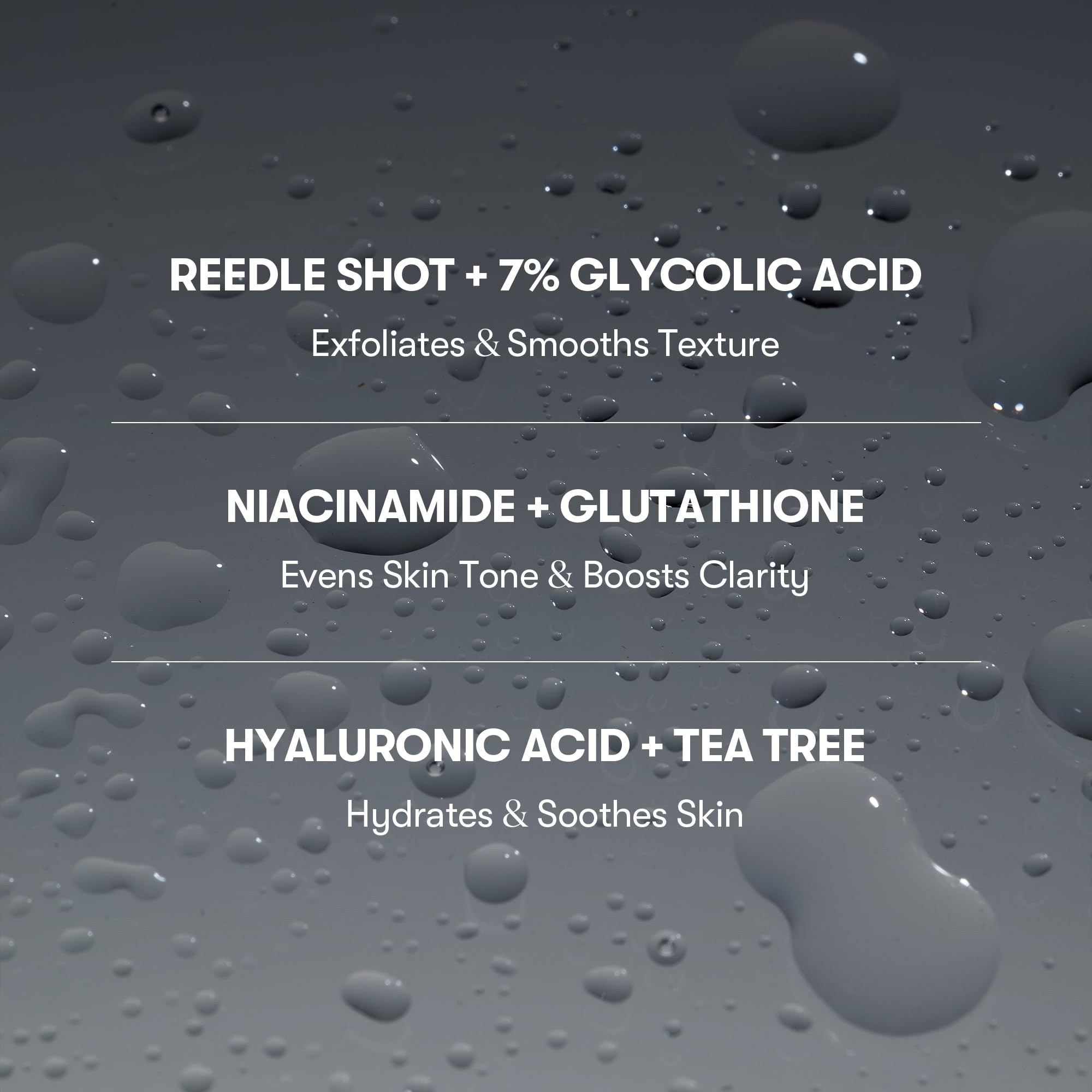 Back view of VT Cosmetics exfoliating body mist showing product details