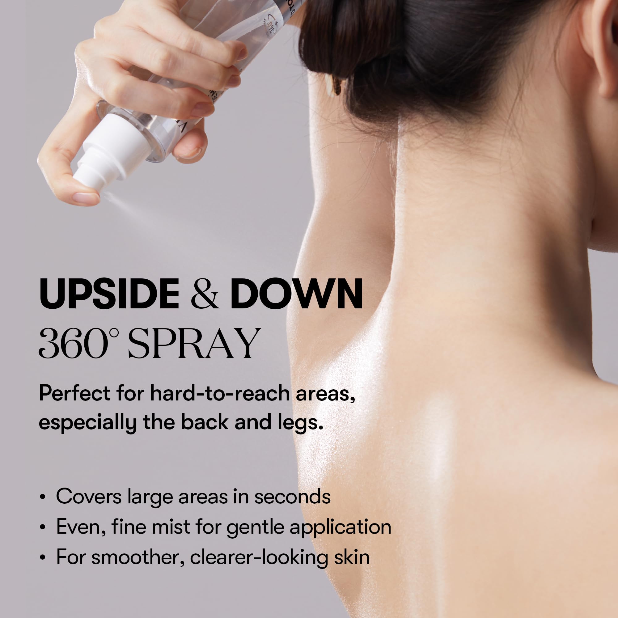 VT Cosmetics glycolic acid mist bottle with ingredient highlights