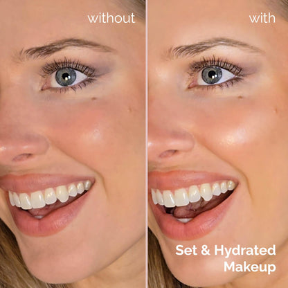 Elizabeth Mott oil free makeup sealer bottle with cap off