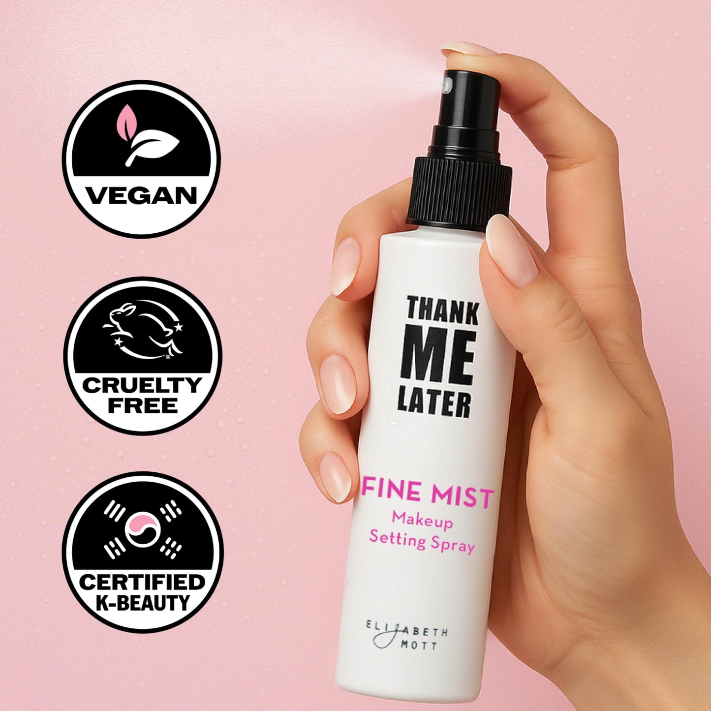 Elizabeth Mott Thank Me Later fine mist spray nozzle detail view