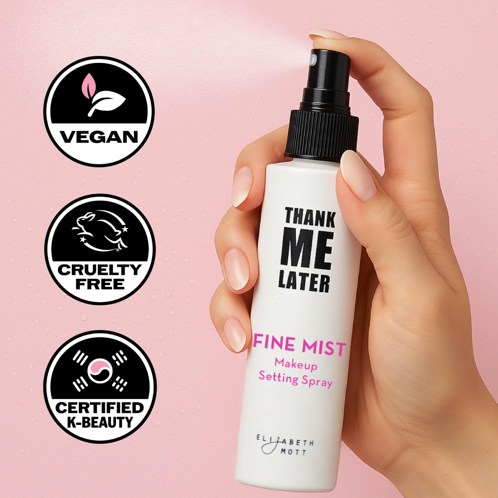 Elizabeth Mott Thank Me Later fine mist spray nozzle detail view