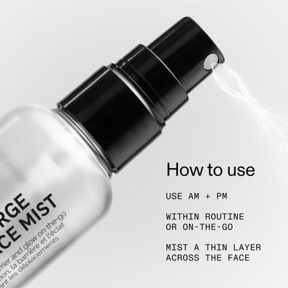 The Inkey List Hydro-Surge Dewy Face Mist bottle with spray nozzle
