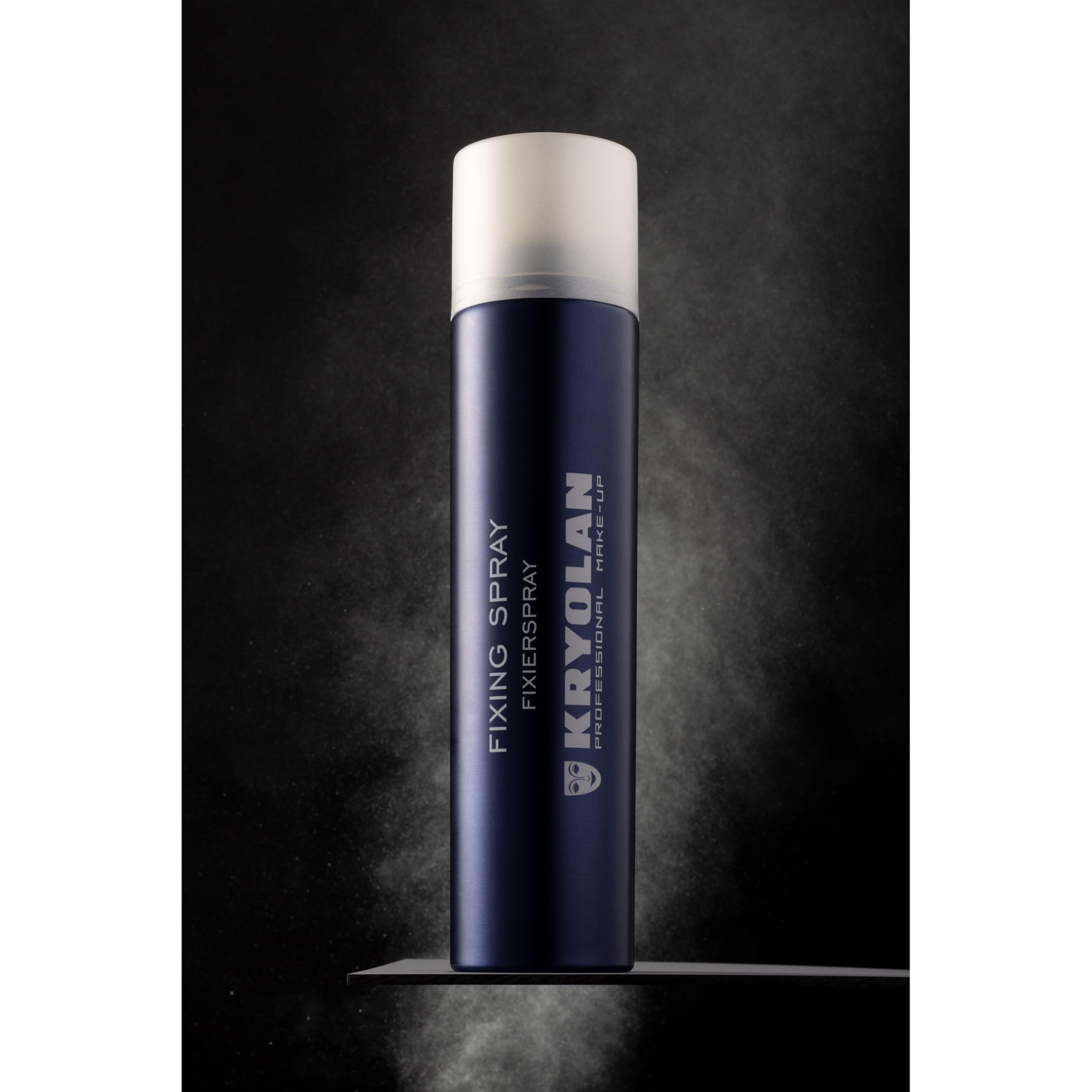 Heavy duty professional makeup setting spray canister by Kryolan