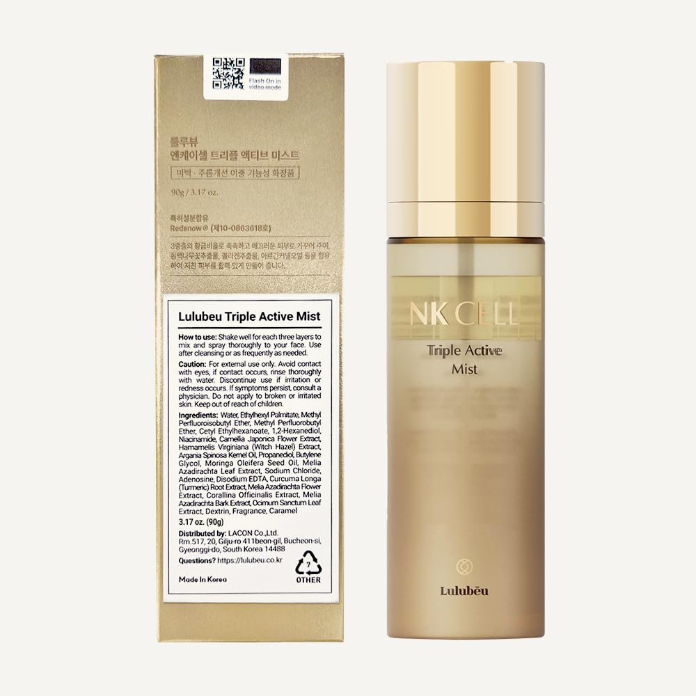 Lulubeu Triple Active Mist used as a makeup setting spray
