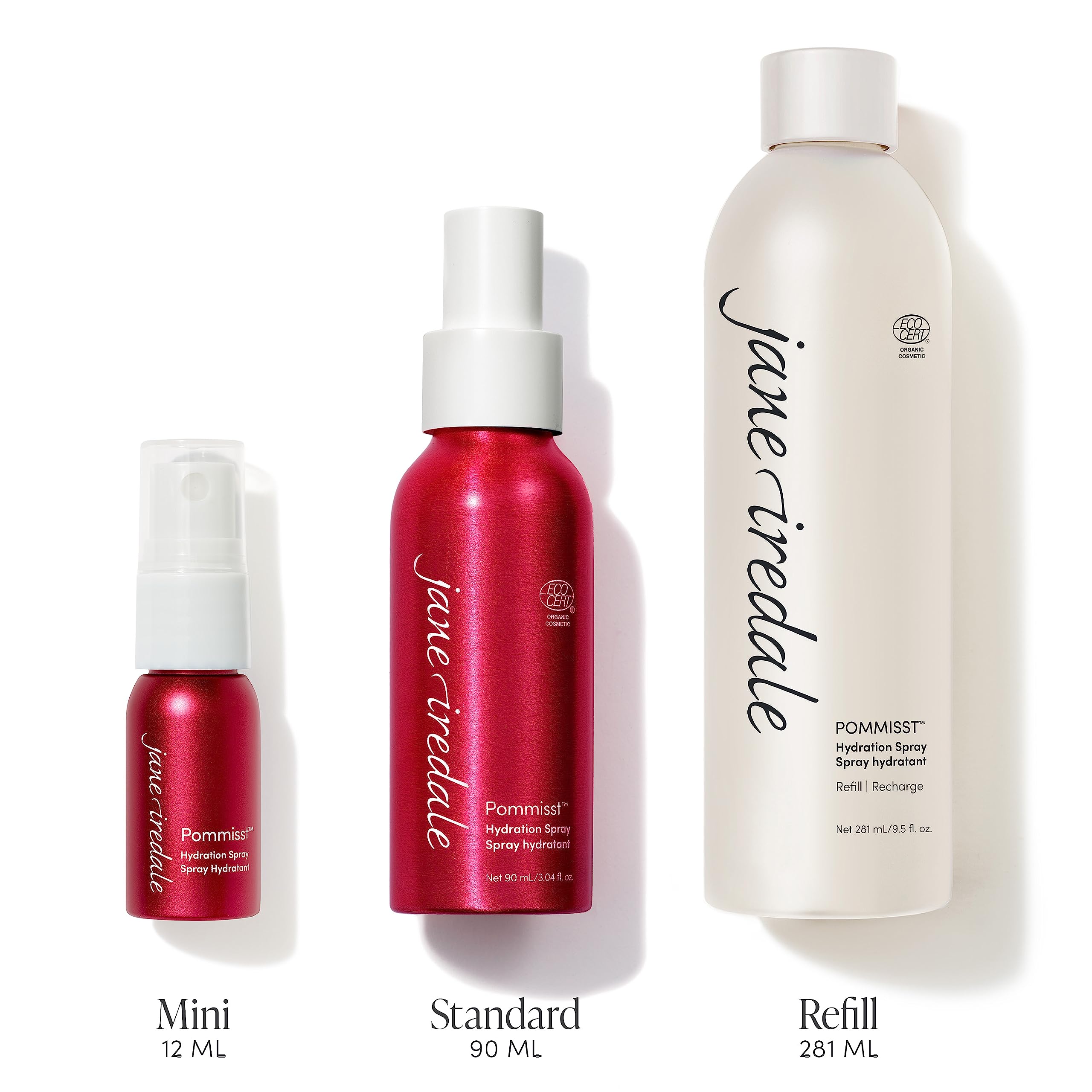Jane Iredale pomegranate antioxidant facial mist packaging detail