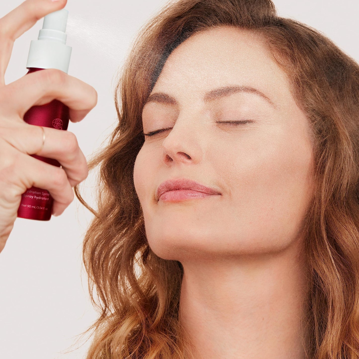 Authentic USA imported Jane Iredale hydration mist bottle side profile